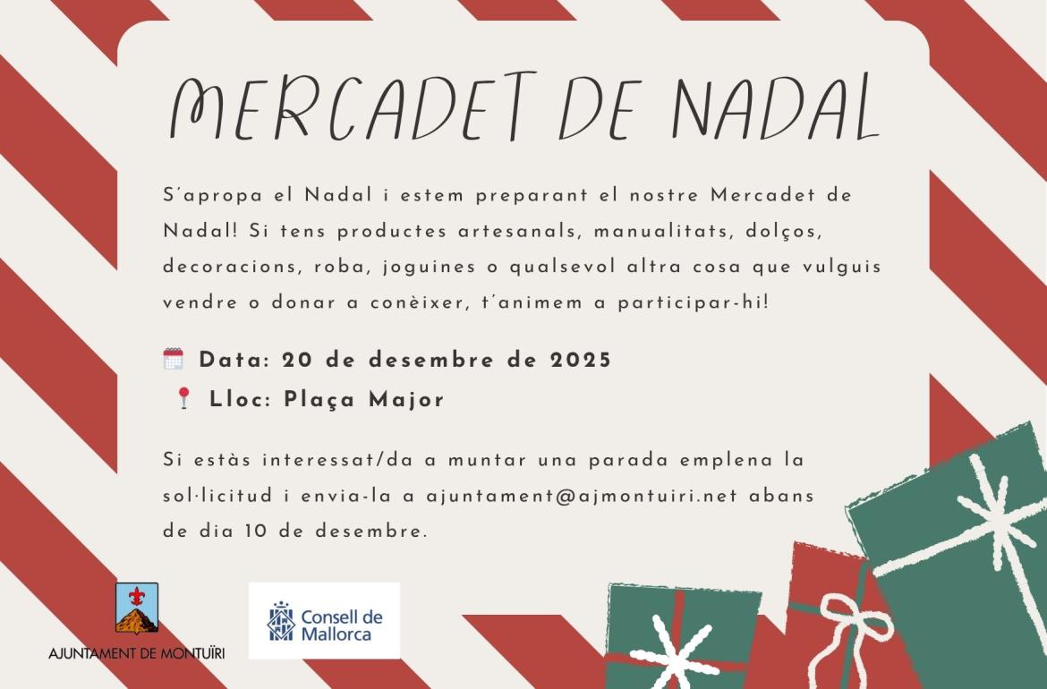 Cartell participació mercadet de nadal