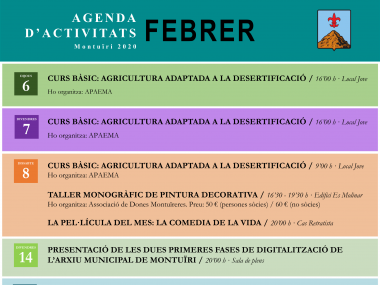 Agenda febrer