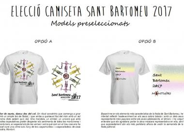 Concurs per a la creació de la imatge de la camiseta Sant Bartomeu 2017