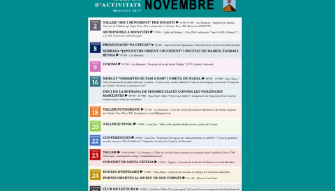 Agenda d'activitats a Montuïri