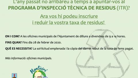 Programa d'inspecció tècnica de residus
