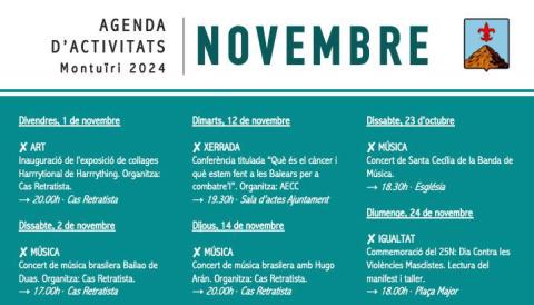 Agenda novembre