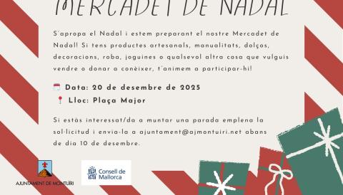 Cartell participació mercadet de nadal